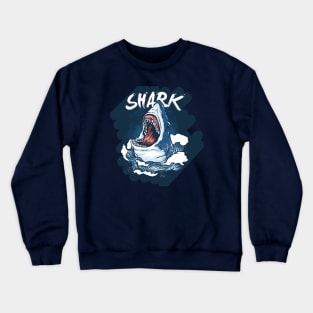 Shark scream Crewneck Sweatshirt